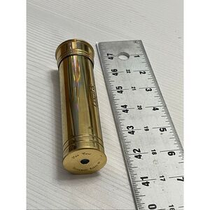 Vintage Van Cort Instrument Makers USA 5" Brass Kaleidoscope VIVID COLOR OPTICS